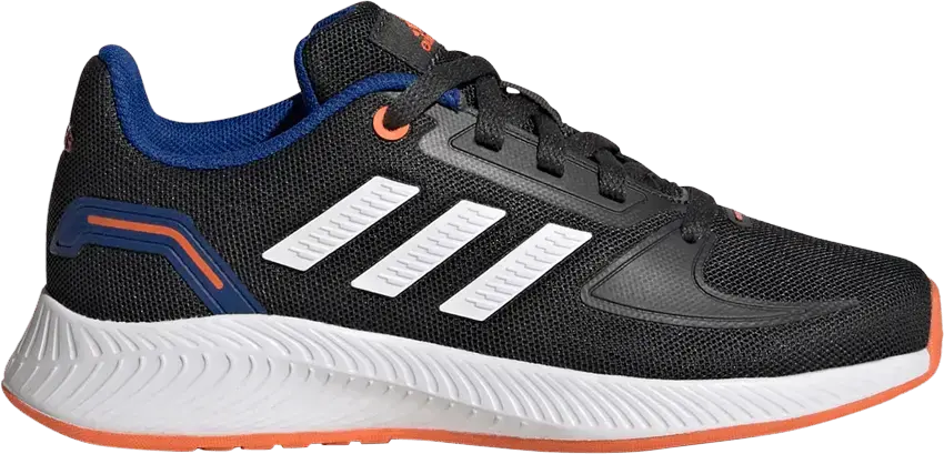  Adidas Runfalcon 2.0 Big Kid &#039;Carbon Blue Orange&#039;