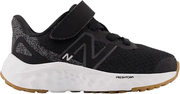  New Balance Fresh Foam Arishi v4 Bungee Lace Toddler Wide &#039;Black White Gum&#039;