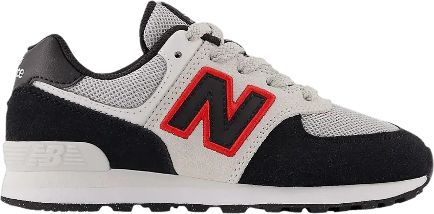  New Balance 574 Little Kid Wide &#039;Black Nimbus Cloud Red&#039;