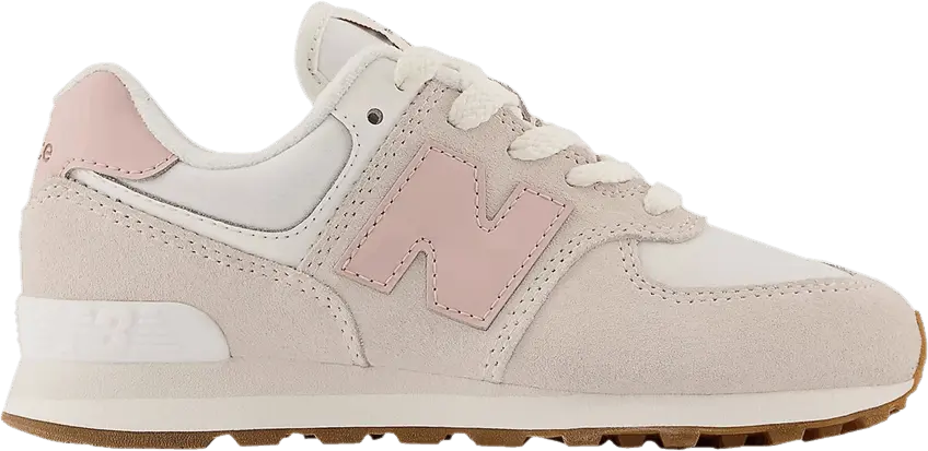  New Balance 574 Little Kid Wide &#039;Moonbeam Pink Sand&#039;