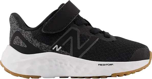  New Balance Fresh Foam Arishi v4 Bungee Lace Toddler &#039;Black White Gum&#039;