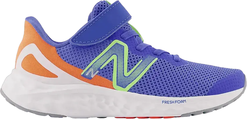  New Balance Fresh Foam Arishi v4 Bungee Lace Little Kid &#039;Bright Lapis Neon Dragonfly&#039;