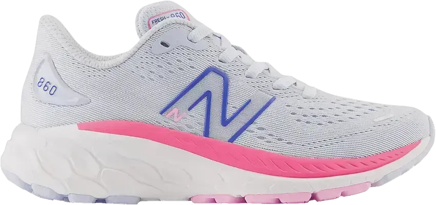  New Balance Fresh Foam X 860v13 Little Kid Wide &#039;Moon Dust Neon Pink&#039;