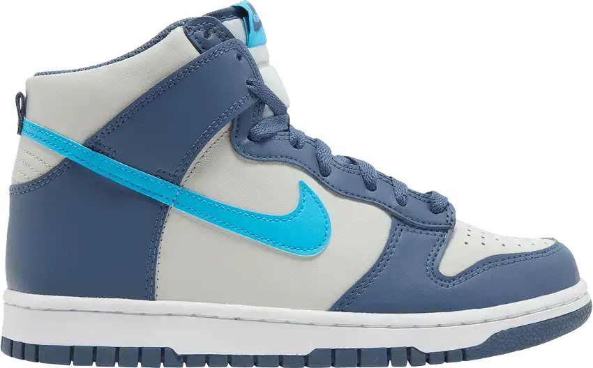  Nike Dunk High Light Bone Diffused Blue (GS)