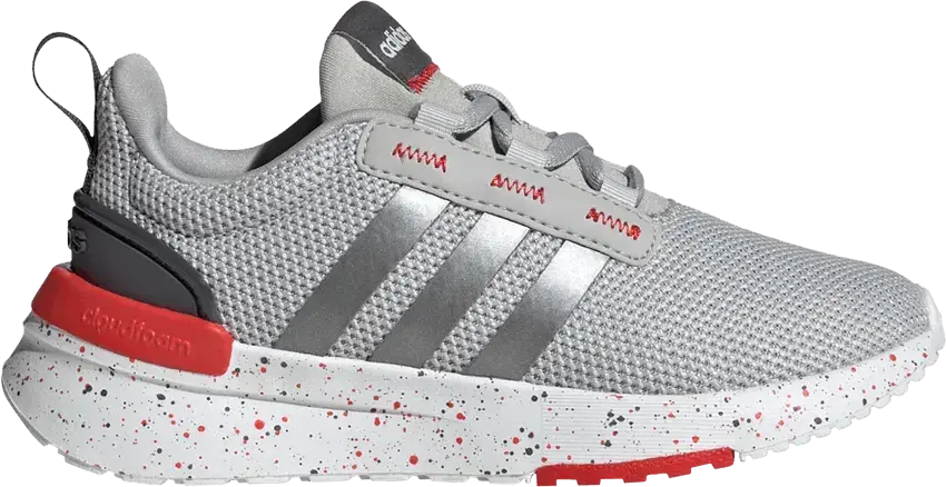  Adidas Racer TR21 Big Kid &#039;Grey Red Speckled&#039;