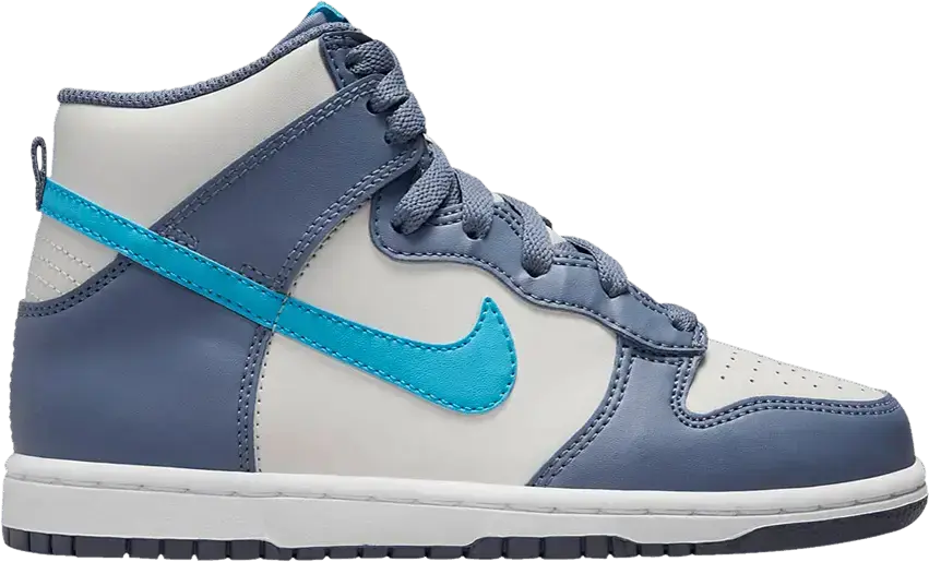  Nike Dunk High Light Bone Diffused Blue (PS)