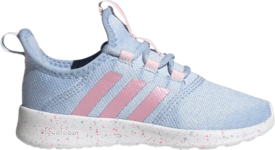  Adidas Cloudfoam Pure 2.0 J &#039;Blue Dawn Pink Speckled&#039;