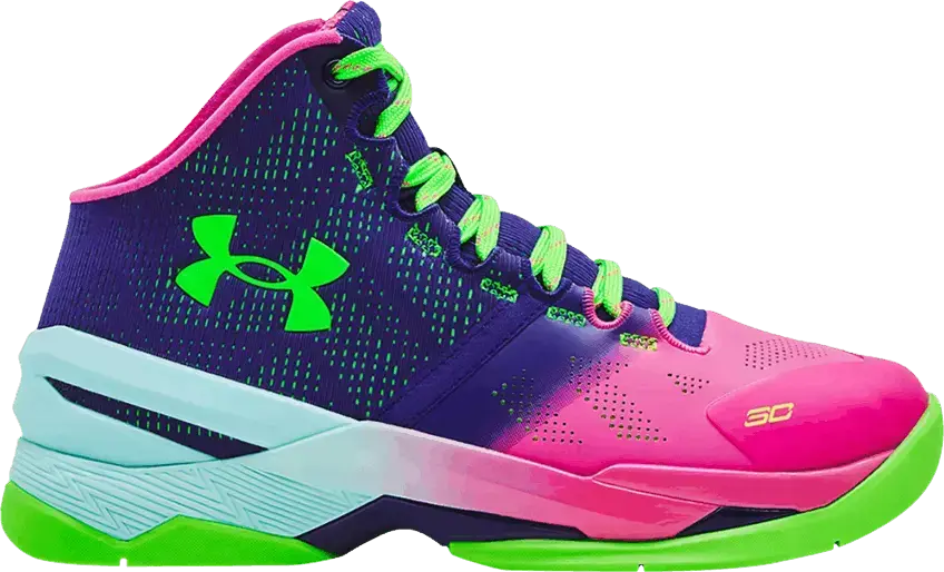  Under Armour Curry 2 Retro GS &#039;Northern Lights&#039; 2022