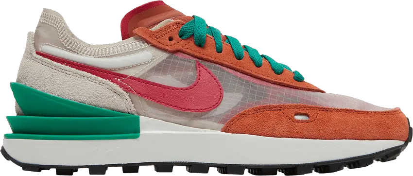  Nike Waffle One Burnt Sunrise Light Orewood Brown Malachite Mystic Hibiscus (Women&#039;s)