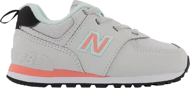  New Balance 574 Toddler Wide &#039;Fashion Metallic - Summer Fog Pink Mint&#039;