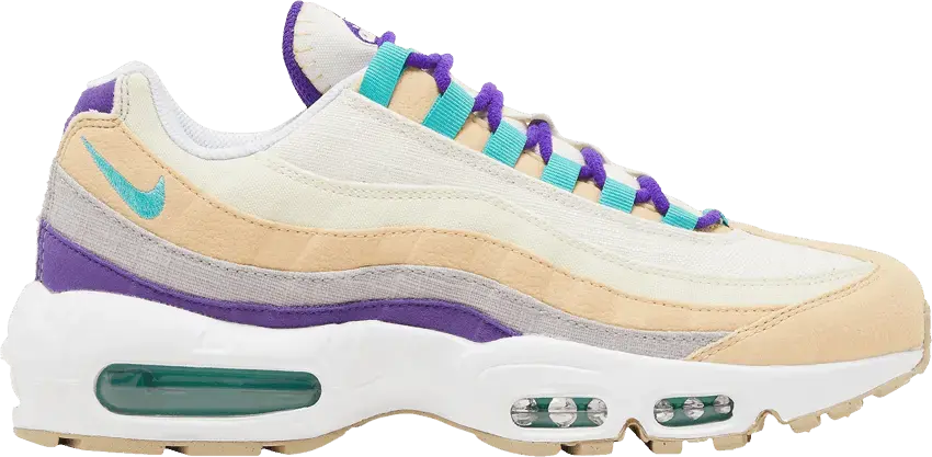  Nike Air Max 95 Air Sprung Sail Purple Teal