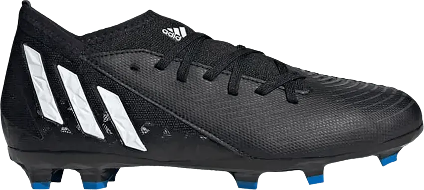  Adidas Predator Edge.3 FG J &#039;Black White&#039;
