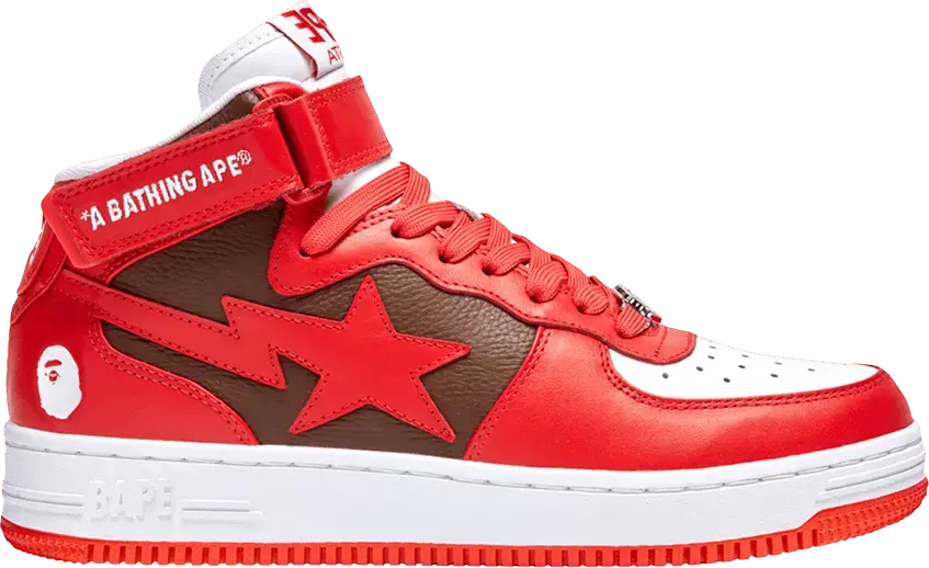  Bapesta Mid #2 &#039;Red&#039;