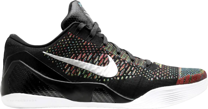  Nike Kobe 9 Elite Premium Low HTM Milan Black Multi-Color