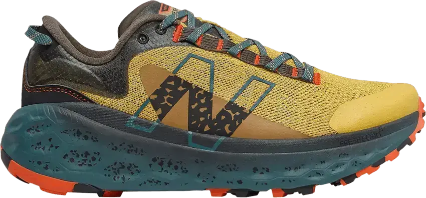  New Balance Fresh Foam X More Trail v2 2E Wide &#039;Harvest Gold Mountain Teal&#039;