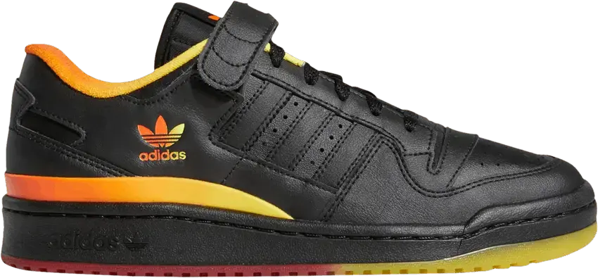  Adidas Forum Low &#039;Black Orange Yellow Gradient&#039;