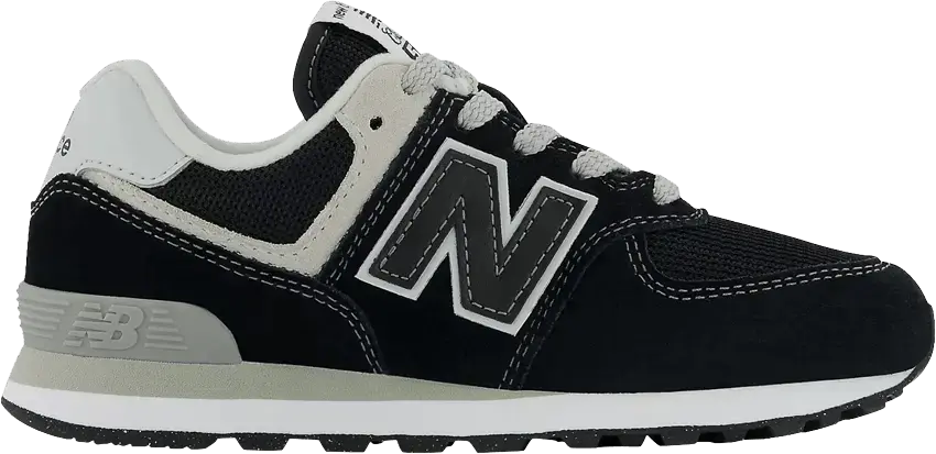  New Balance 574 Little Kid &#039;Core Pack - Black White&#039;