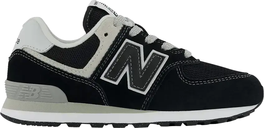  New Balance 574 Little Kid Wide &#039;Core Pack - Black White&#039;