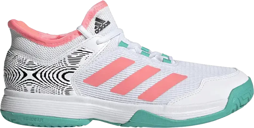  Adidas Adizero Ubersonic 4 J &#039;White Acid Red&#039;