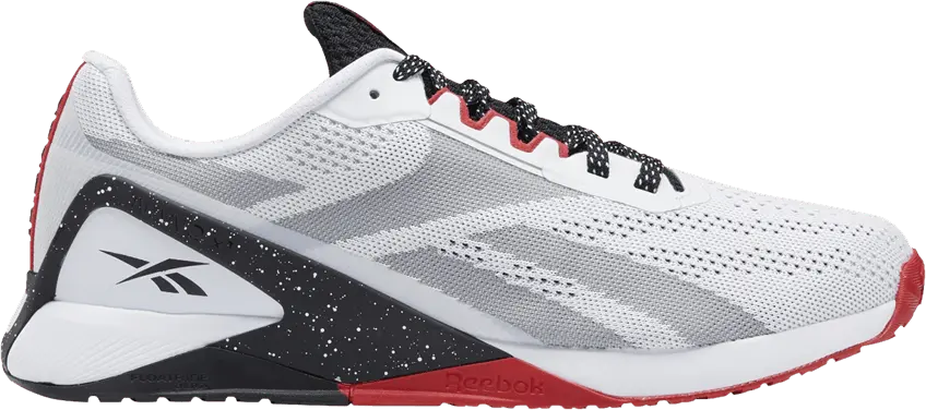  Reebok Nano X1 &#039;White Black Vector Red&#039;