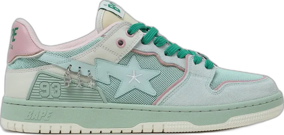  A Bathing Ape Bape SK8 Sta BAPY Minty Green (Women&#039;s)