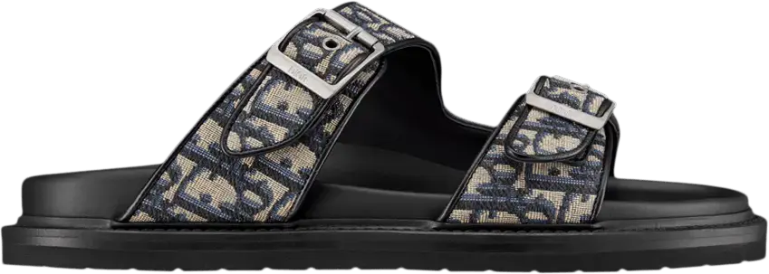  Dior Aqua Sandal &#039;Dior Oblique - Black Beige&#039;