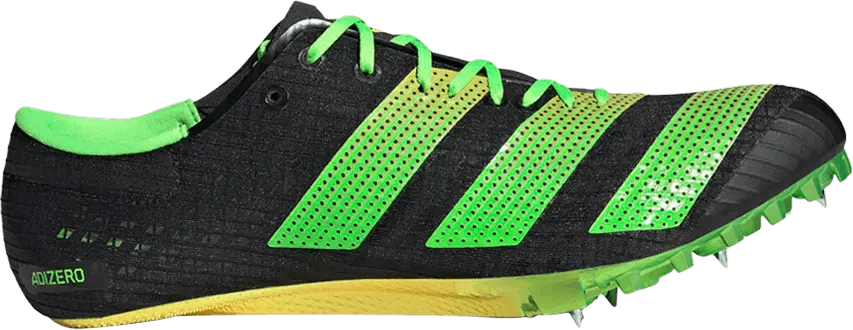  Adidas Adizero Finesse Spikes &#039;Black Solar Green&#039;