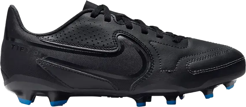  Nike Tiempo Legend 9 Club MG GS &#039;Black Light Photo Blue&#039;