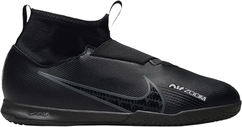  Nike Zoom Mercurial Superfly 9 Academy IC GS &#039;Black Dark Smoke Grey&#039;
