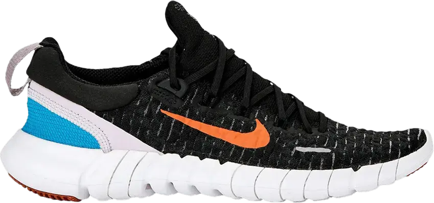  Nike Free Run 5.0 Next Nature Black Rush Orange (Women&#039;s)