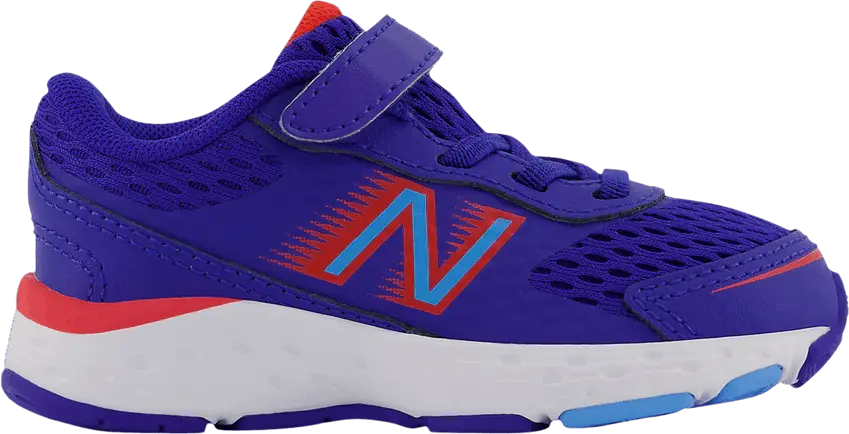  New Balance 680v6 Bungee Toddler Wide &#039;Blue Vibrant Sky&#039;