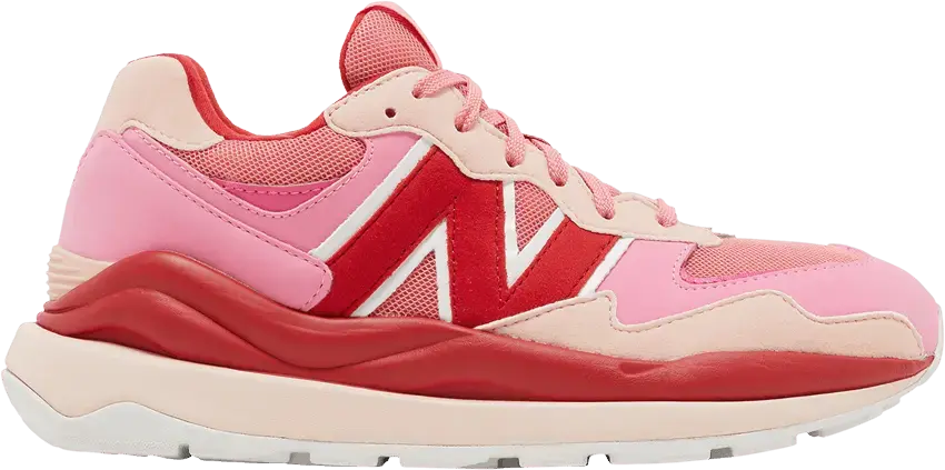  New Balance 57/40 Big Kid &#039;Vibrant Pink Team Red&#039;