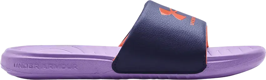  Under Armour Ansa Fixed Slide GS &#039;Midnight Navy Vivid Lilac&#039;