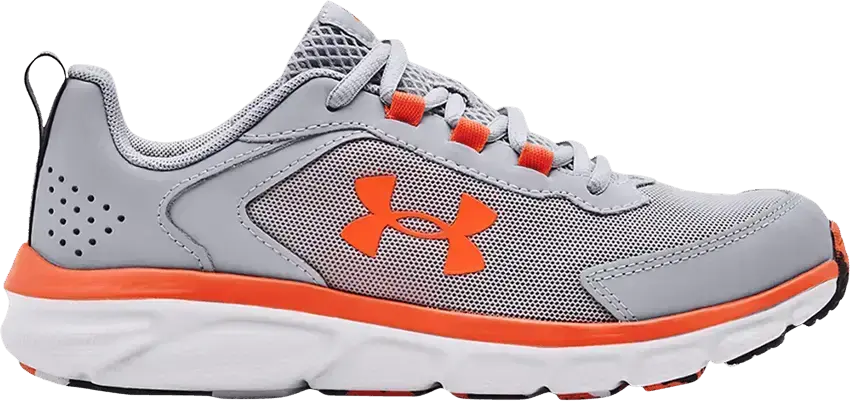  Under Armour Assert 9 Wide GS &#039;Mod Grey White&#039;