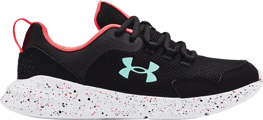  Under Armour Essential GS &#039;Paint Splatter - Black White&#039;