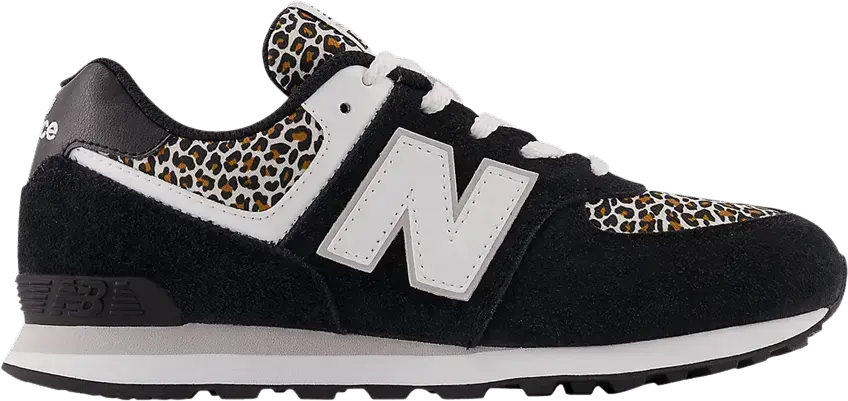  New Balance 574 Big Kid &#039;Leopard&#039;