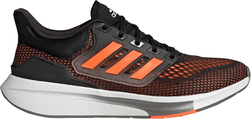  Adidas EQ21 Run &#039;Black Solar Orange&#039;