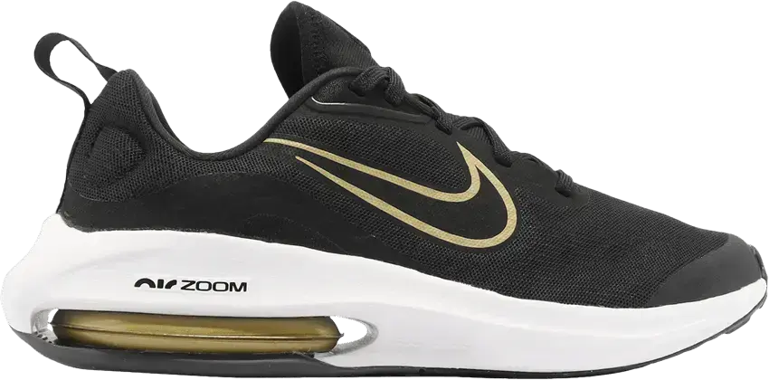  Nike Air Zoom Arcadia 2 GS &#039;Black Metallic Gold&#039;