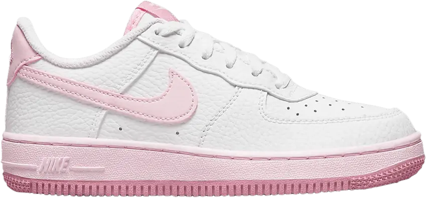  Nike Air Force 1 White Elemental Pink (PS)