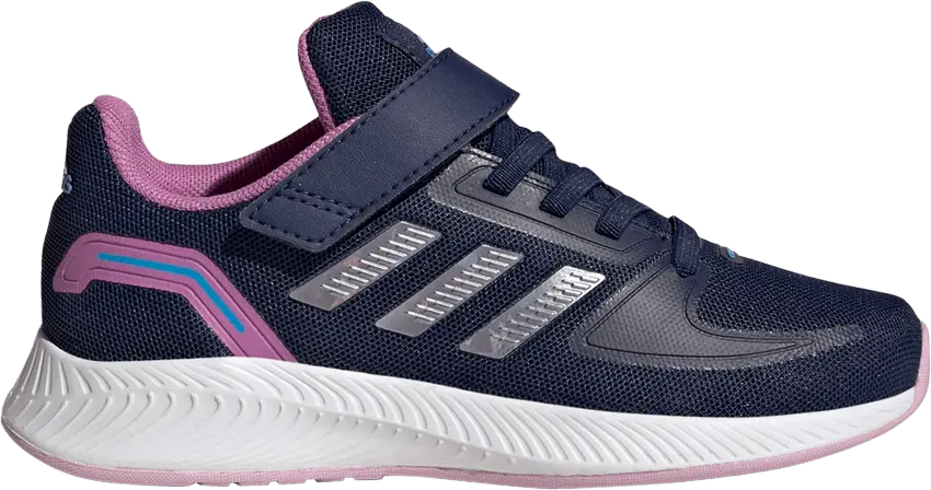  Adidas Runfalcon 2.0 Little Kid &#039;Dark Blue Pulse Lilac&#039;