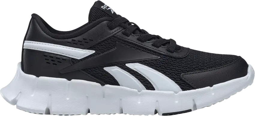  Reebok Zig Dynamica 2 Little Kid &#039;Black White&#039;