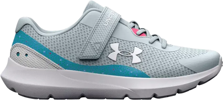  Under Armour Surge 3 AC Printed PS &#039;Halogen Blue Pink Shock&#039;