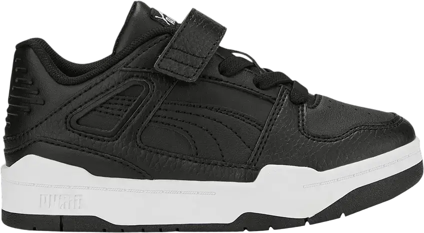  Puma Slipstream Leather Little Kid &#039;Black White&#039;