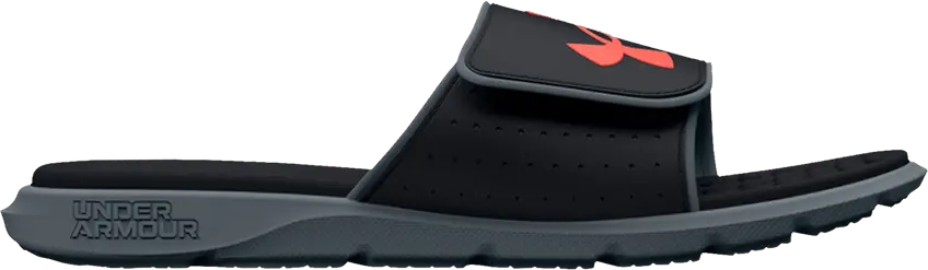  Under Armour Ignite 7 Slide GS &#039;Black Red Gravel&#039;