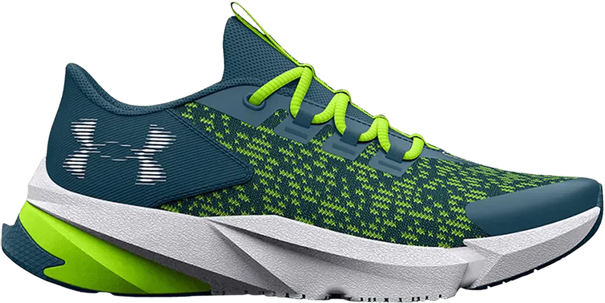  Under Armour Scramjet 5 GS &#039;Static Blue Lime&#039;