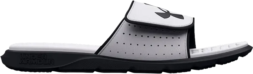  Under Armour Ignite 7 Graphic Footbed Slide GS &#039;White Black&#039;