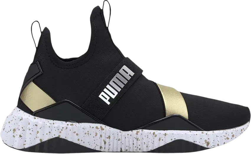  Puma Wmns Defy Mid Metal &#039;Black Gold&#039;