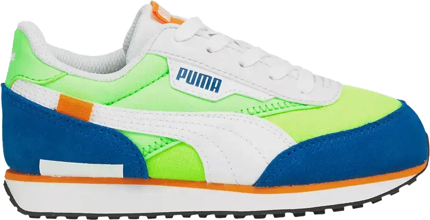  Puma Future Rider Play On Jr &#039;White Fizzy Lime&#039;