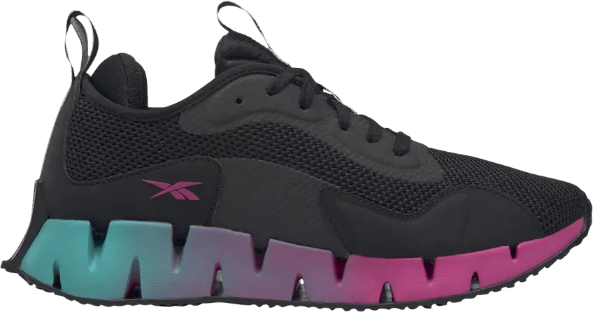  Reebok Wmns Zig Dynamica &#039;Black Proud Pink&#039;