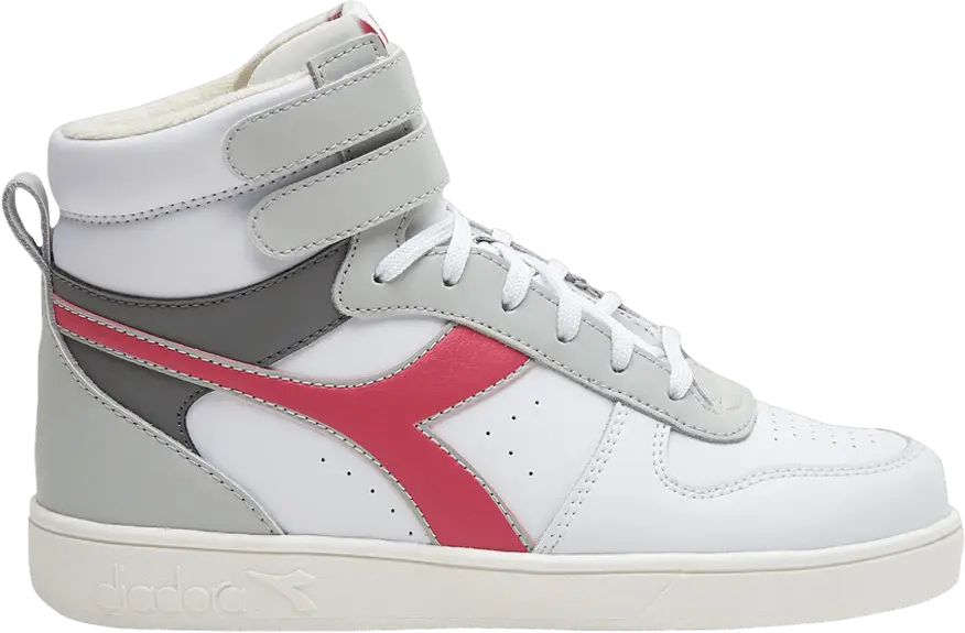  Diadora Magic Basket Mid Big Kid &#039;White Raspberry Sorbet&#039;